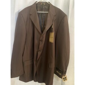 Luca Rossi Mens Suit Jacket Only  Cocoa‎ Brown 56L